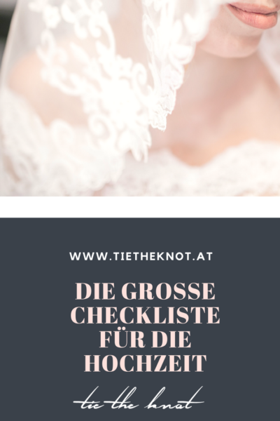 Die große Checkliste für die Hochzeit