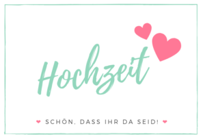 Hochzeitsschilder selber machen