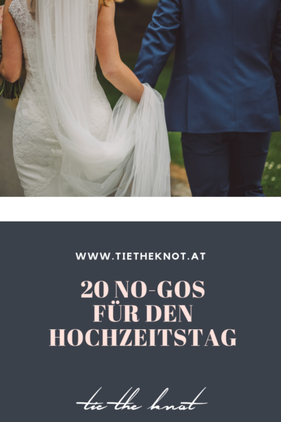 20 No-Gos für den Hochzeitstag