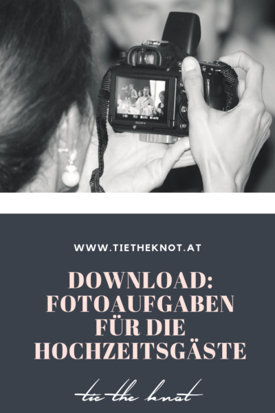 Fotoaufgaben für Hochzeitgäste zum Download