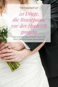 20 Dinge, die alle Brautpaare vor der Hochzeit googeln